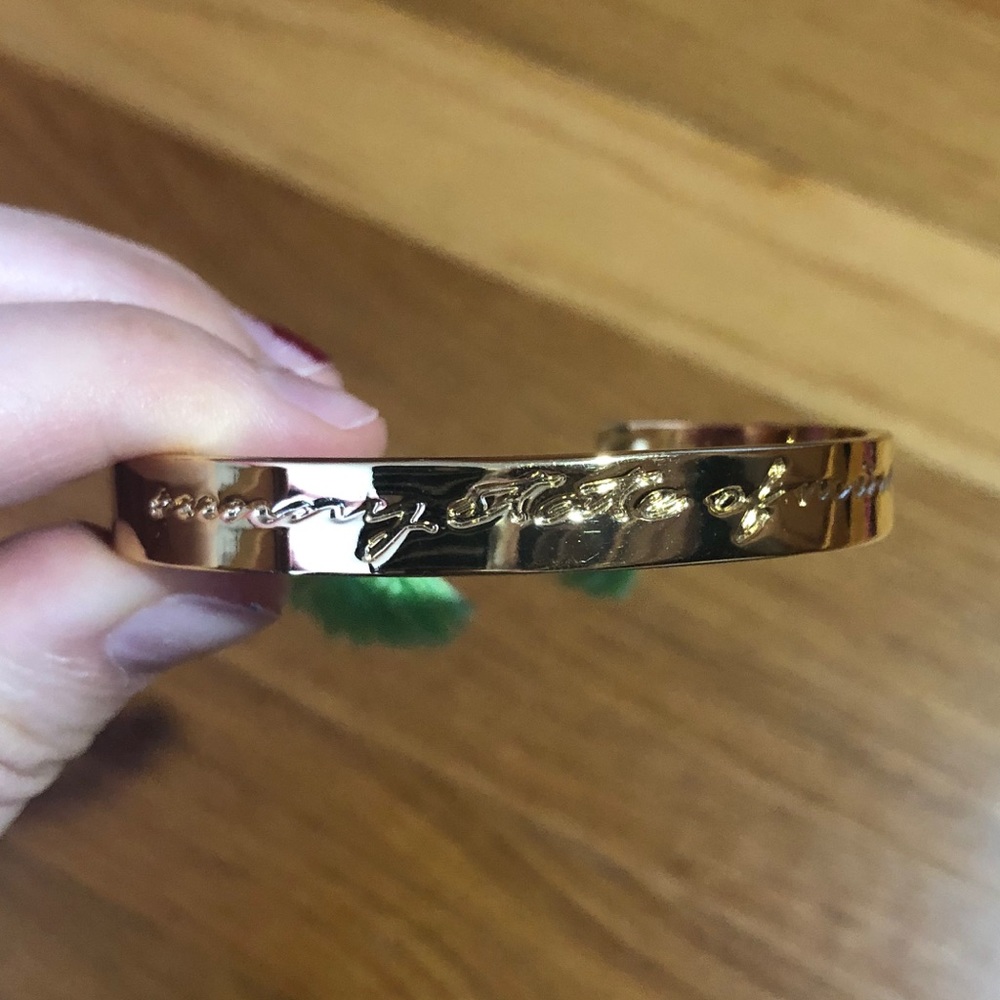 Lilly Pulitzer gold bracelet with tassels